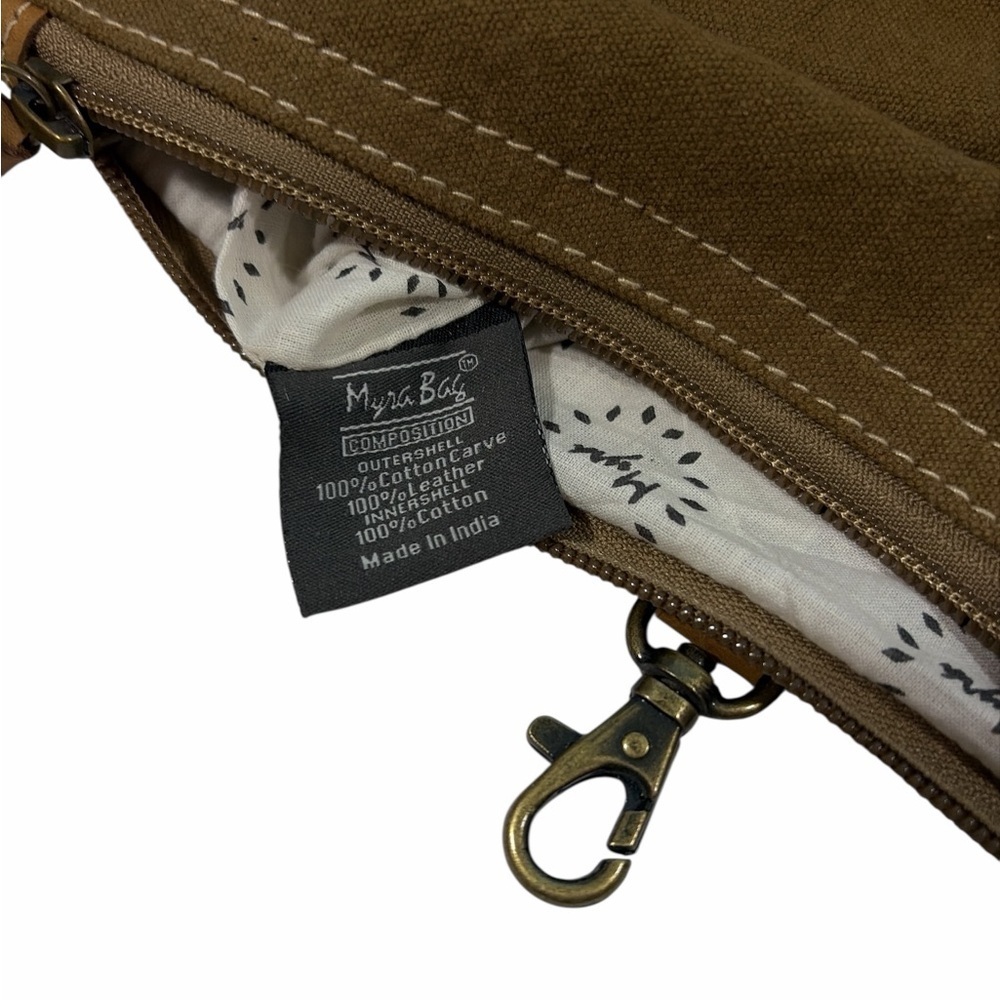 Myra Bag Womens Talia Range Canvas Leather Tribal Crossbody Shoulder Purse - Picture 14 of 14
